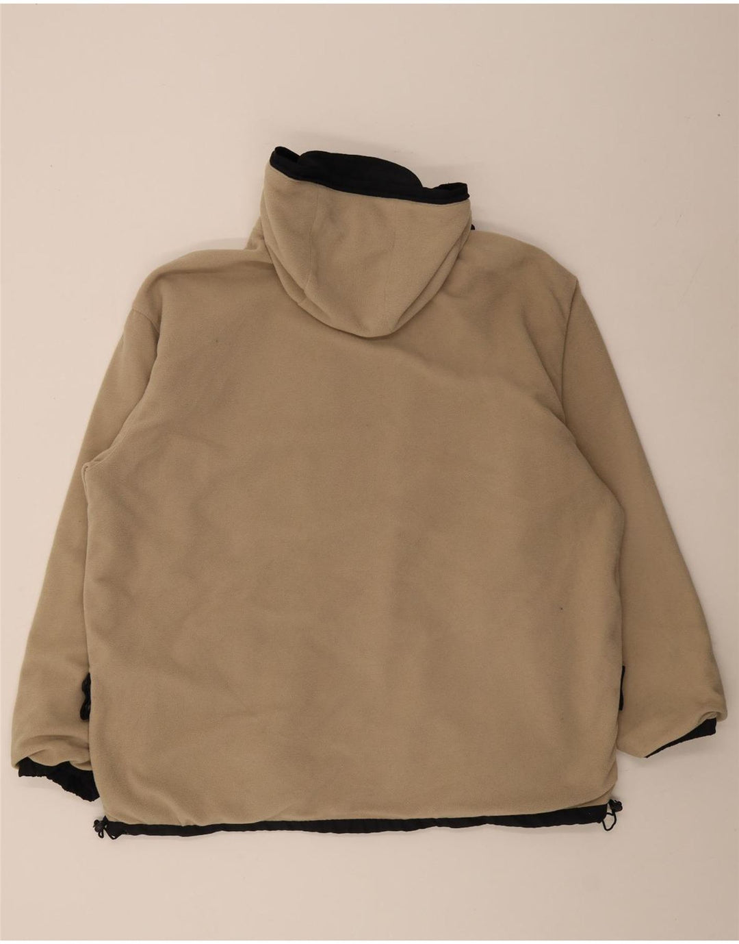 Kappa Mens Hooded Loose Fit Reversible Jacket UK 40 Large Black Polyester