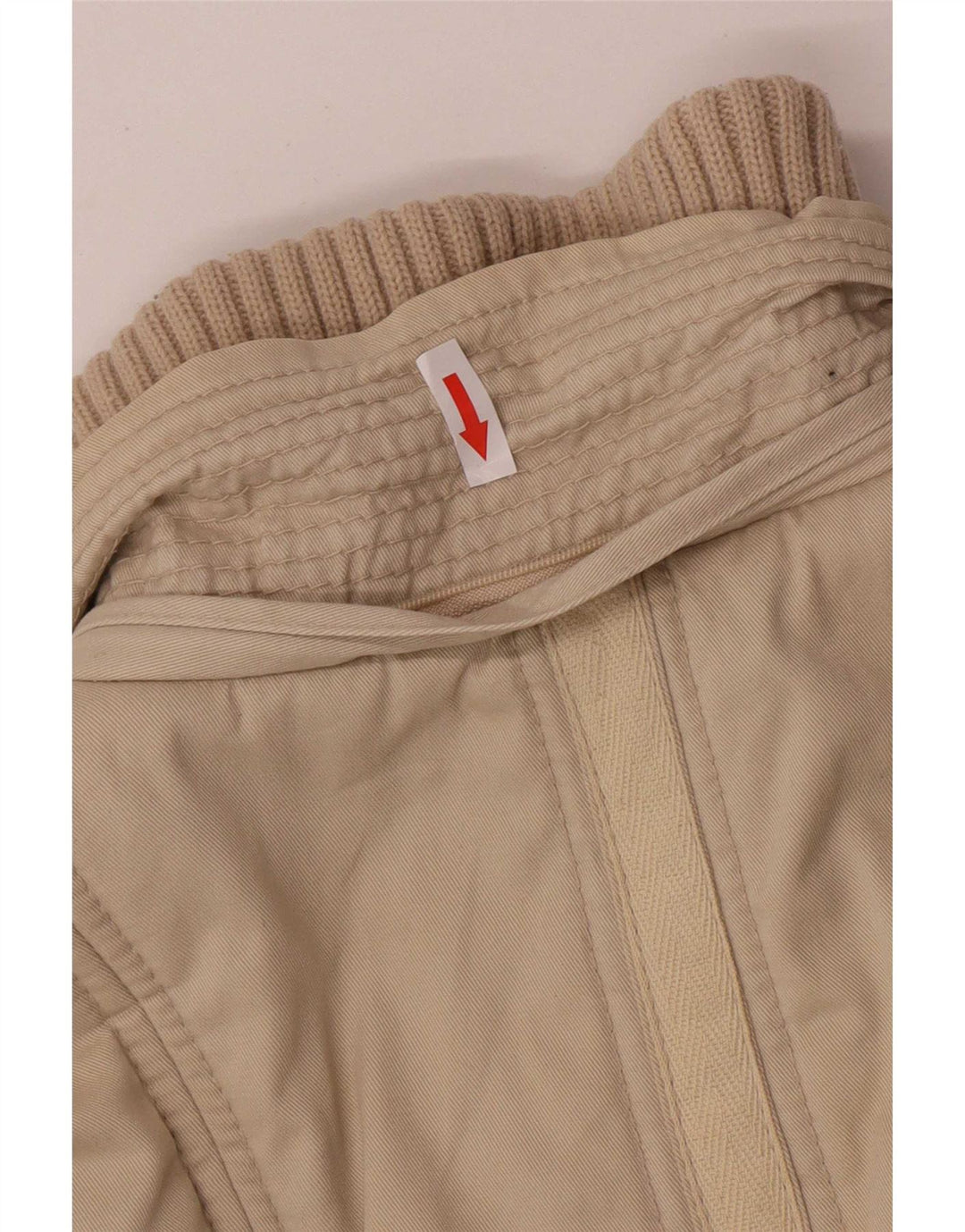 Zara Womens Padded Jacket UK 12 Medium Beige Cotton Classic