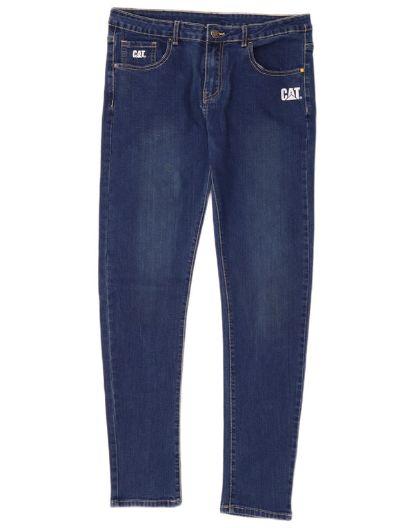 CAT Girls Low Waist Skinny Jeans 15-16 Years W32 L30 Blue Cotton