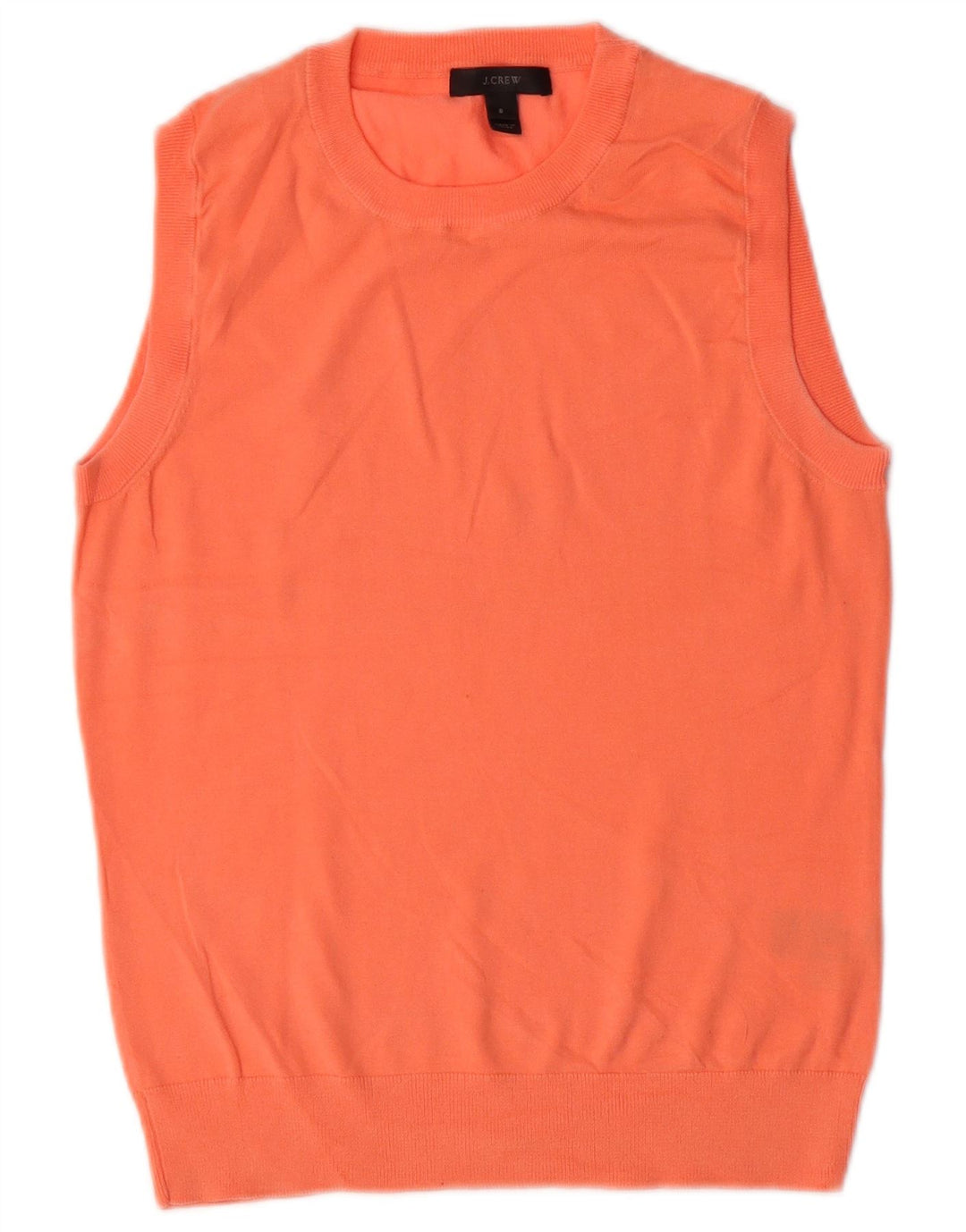 J. Crew Womens Vest Tank Top UK 10 Small Orange Cotton