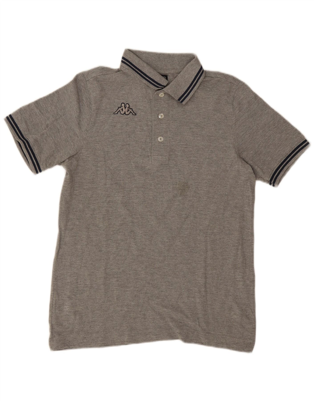 Kappa Mens Polo Shirt XS Grey Cotton