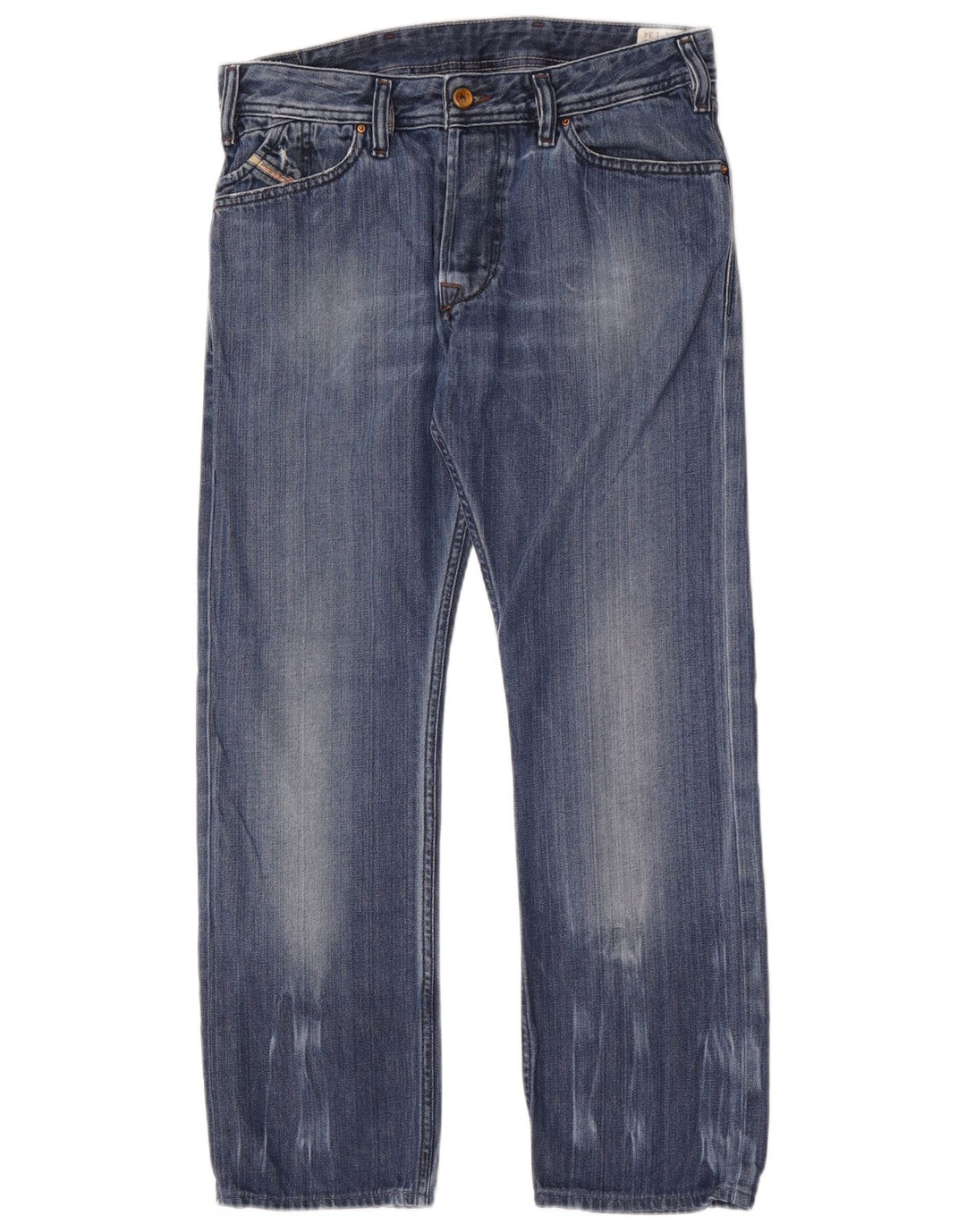 Diesel Mens Kander Straight Jeans W31 L28 Blue Cotton