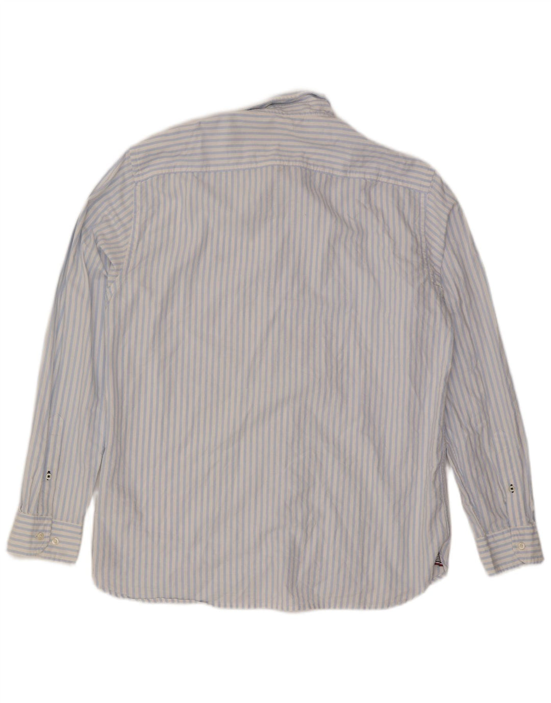 Tommy Hilfiger Mens Shirt XL Blue Pinstripe Cotton