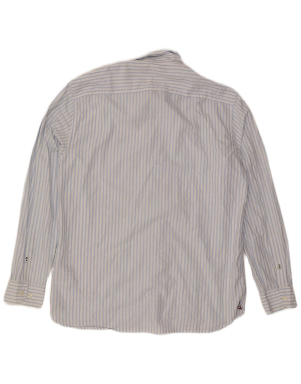 Tommy Hilfiger Mens Shirt XL Blue Pinstripe Cotton