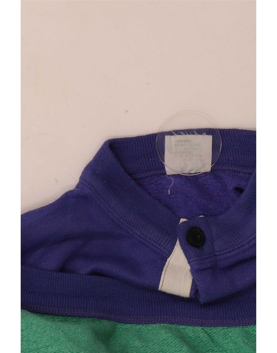 Samar Mens Graphic Sweatshirt Jumper XL Purple Colourblock Cotton