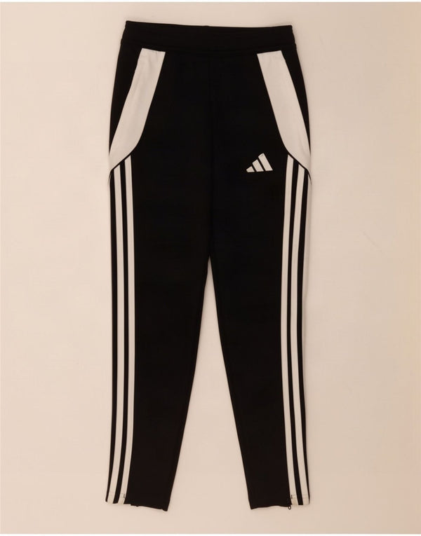 Adidas Boys Aeroready Tracksuit Trousers 9-10 Years Black Colourblock