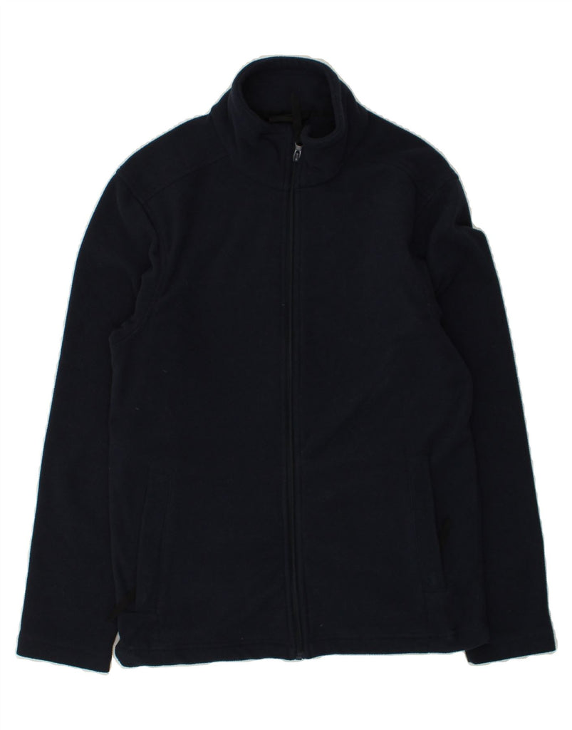 REGATTA Mens Fleece Jacket UK 36 Small Navy Blue Polyester | Vintage Regatta | Thrift | Second-Hand Regatta | Used Clothing | Messina Hembry 