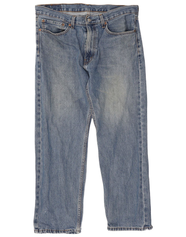 Levi's Mens 505 Straight Jeans W36 L29 Blue Cotton