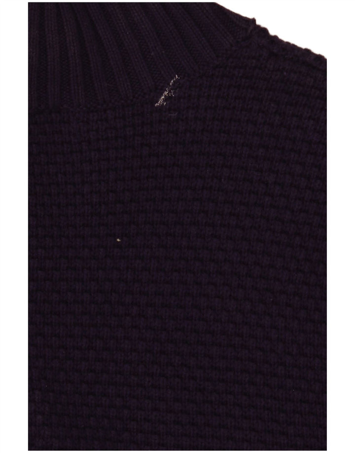 CHAPS Womens 3/4 Sleeve Cardigan Sweater UK 12 Medium Purple