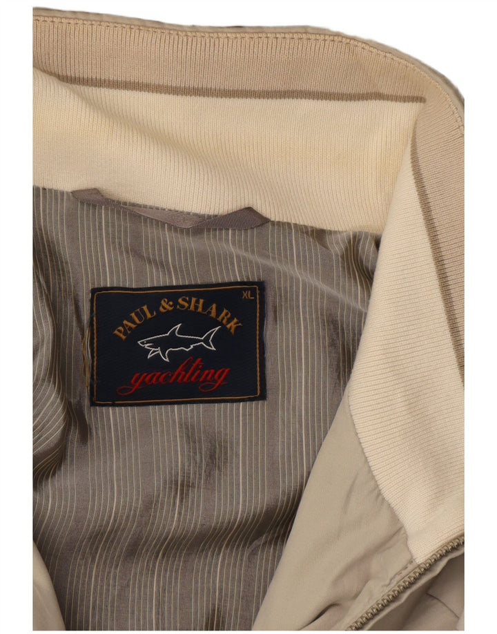 Paul & Shark Mens Bomber Jacket UK 42 XL Grey Polyester