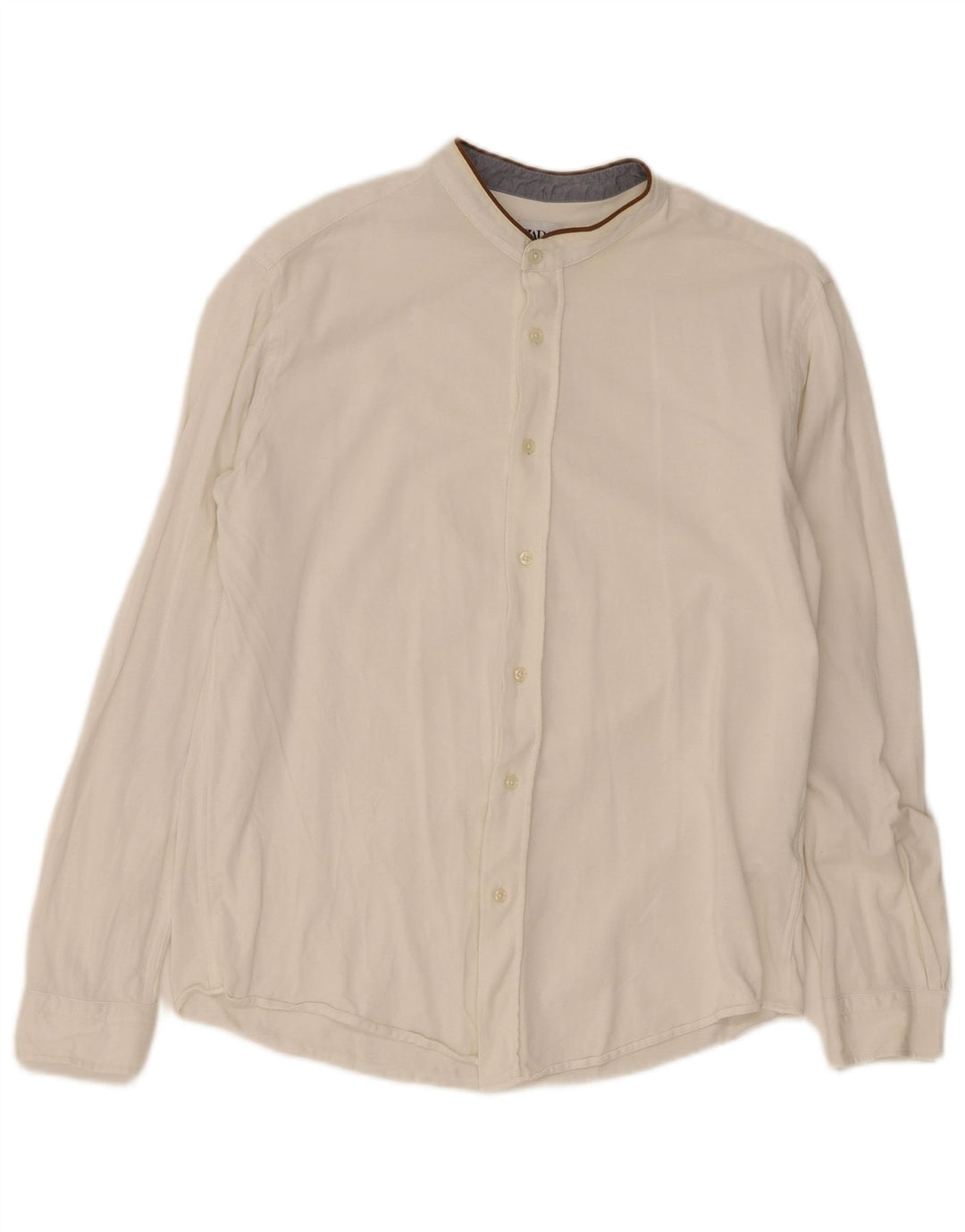 Zara Mens Shirt XL White Cotton
