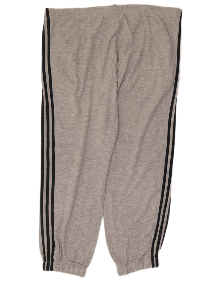 Adidas Mens Tracksuit Trousers Joggers Large Grey Cotton