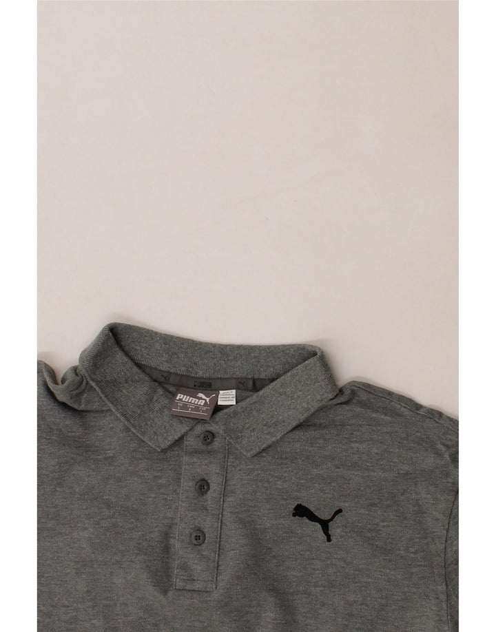 PUMA Mens Polo Shirt Large Grey Vintage Puma and Second-Hand Puma from Messina Hembry 