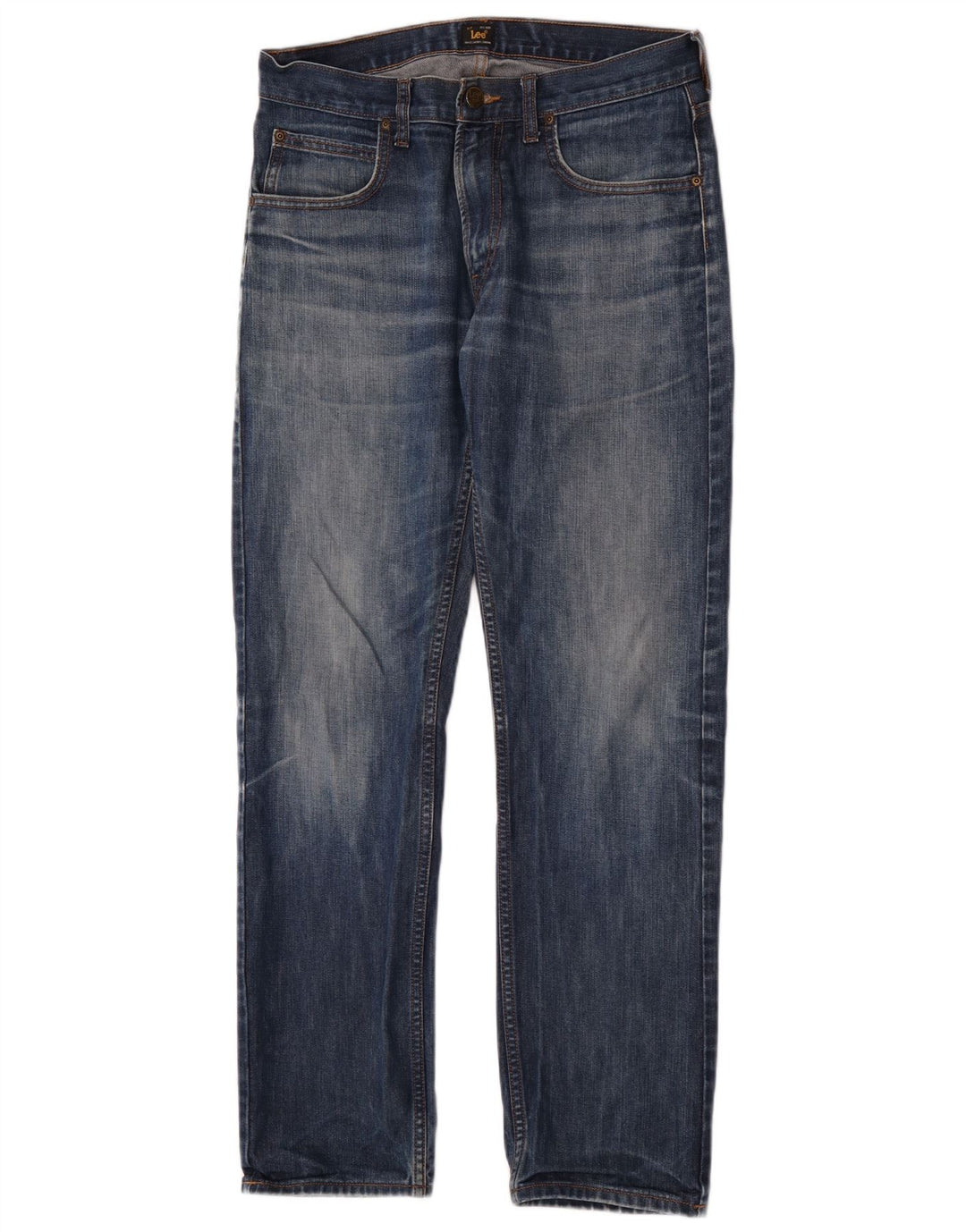 Lee Mens Blake Straight Jeans W31 L32 Blue Cotton