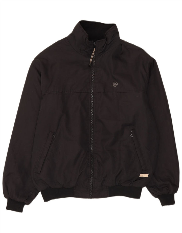 North Sails Mens Bomber Jacket UK 42 XL Black Polyamide