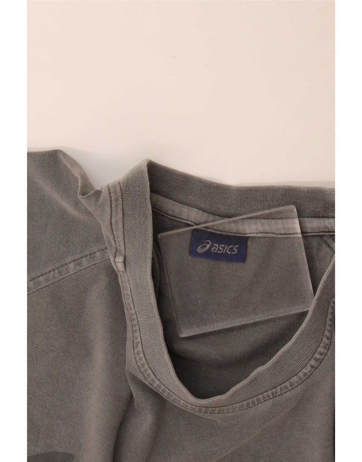 Asics Mens Graphic T-Shirt Top XL Grey