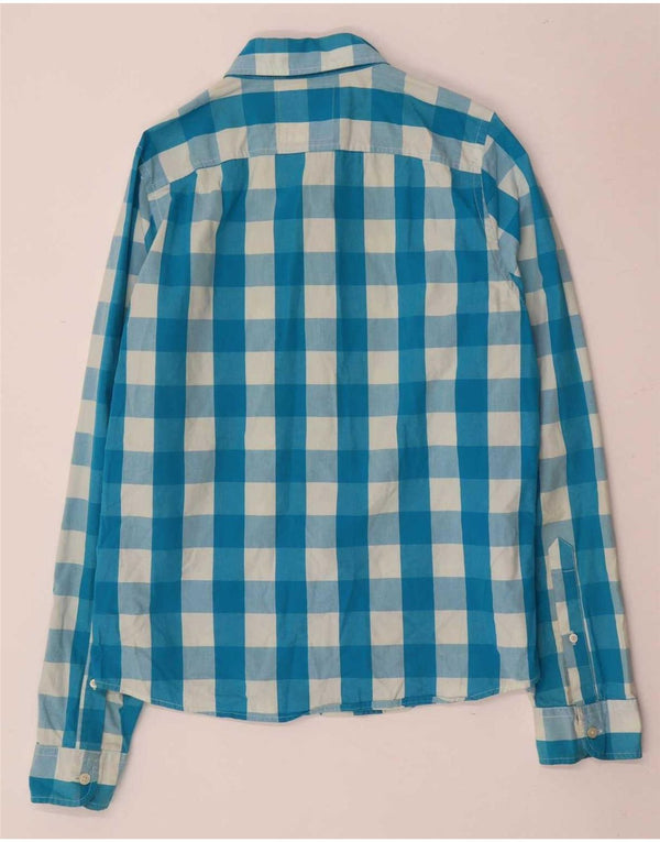 Hollister Mens Shirt XL Blue Gingham Cotton