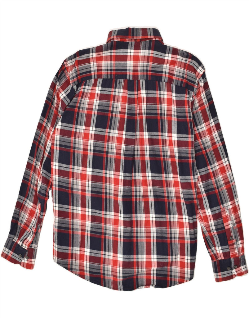 OVS Mens Shirt Large Red Check Cotton | Vintage OVS | Thrift | Second-Hand OVS | Used Clothing | Messina Hembry 