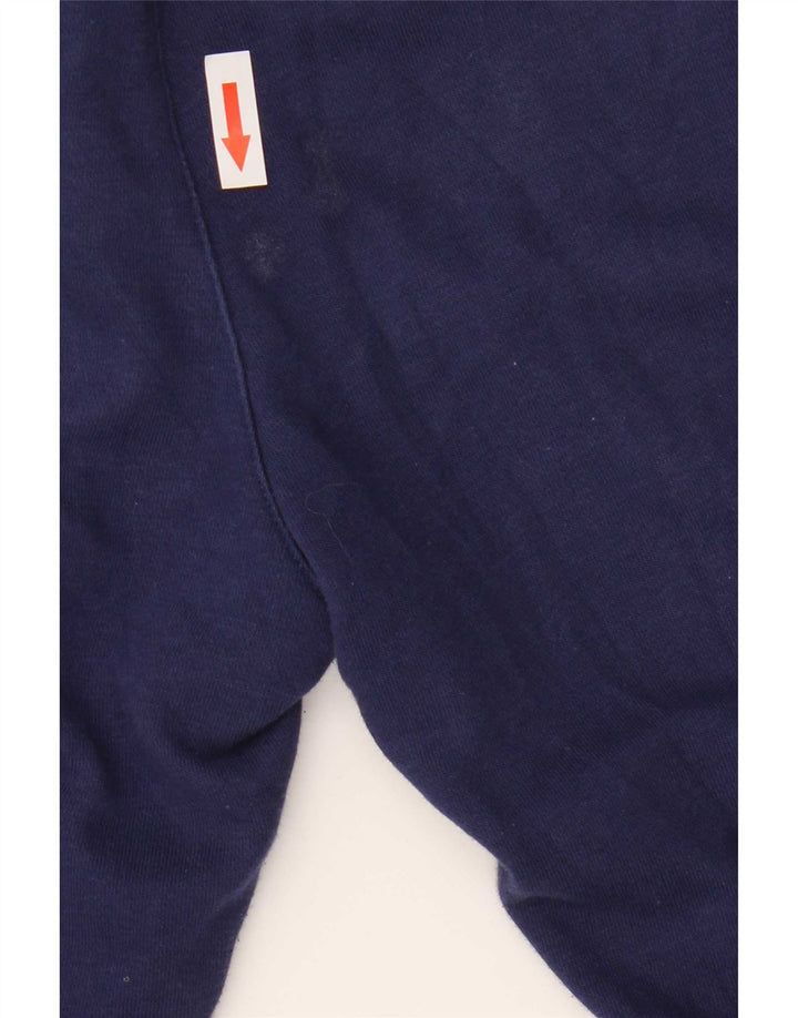 Asics Mens Tracksuit Trousers Joggers Medium Navy Blue Cotton
