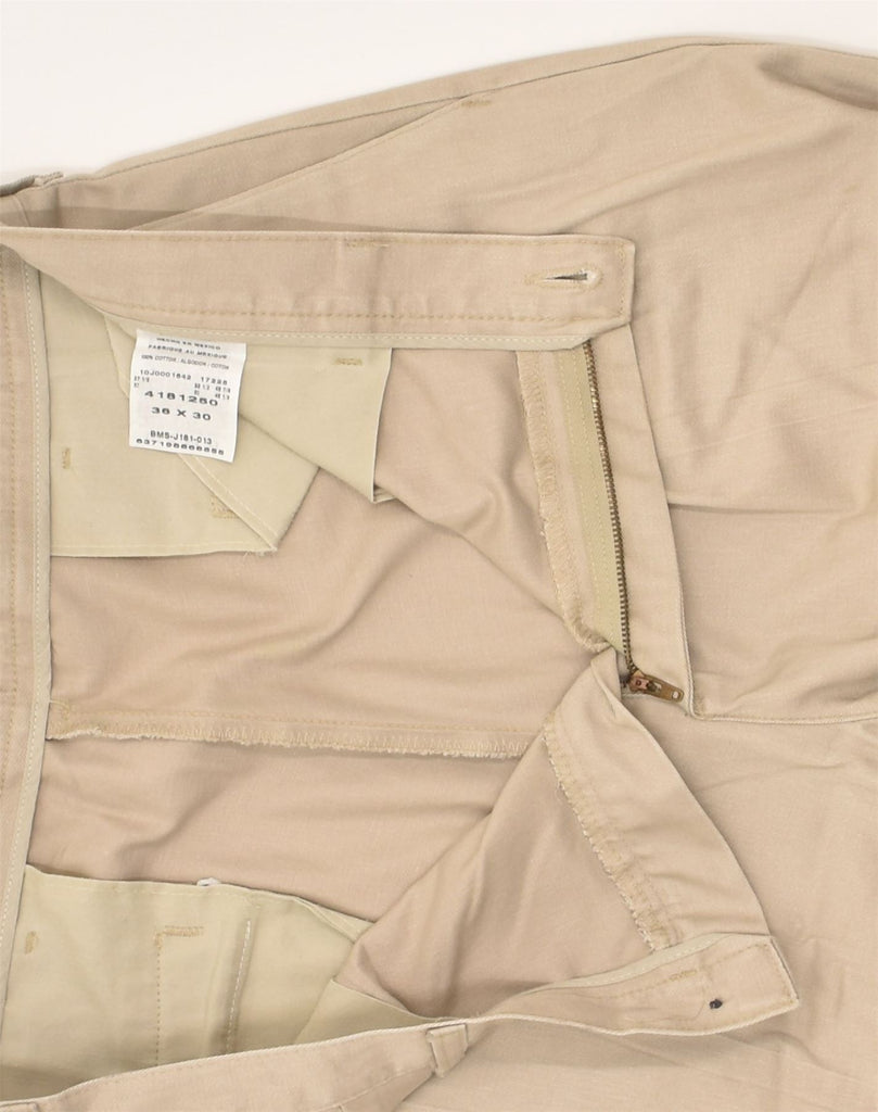 LEE Mens Straight Chino Trousers W36 L30  Beige Cotton | Vintage Lee | Thrift | Second-Hand Lee | Used Clothing | Messina Hembry 