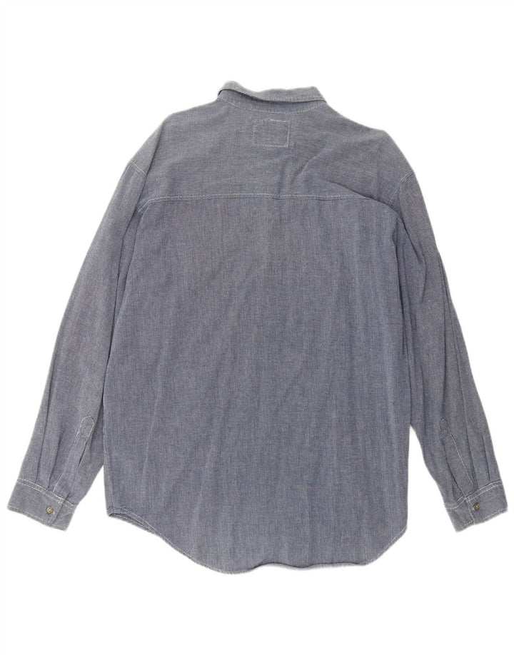 Levi's Mens Shirt Large Blue Cotton