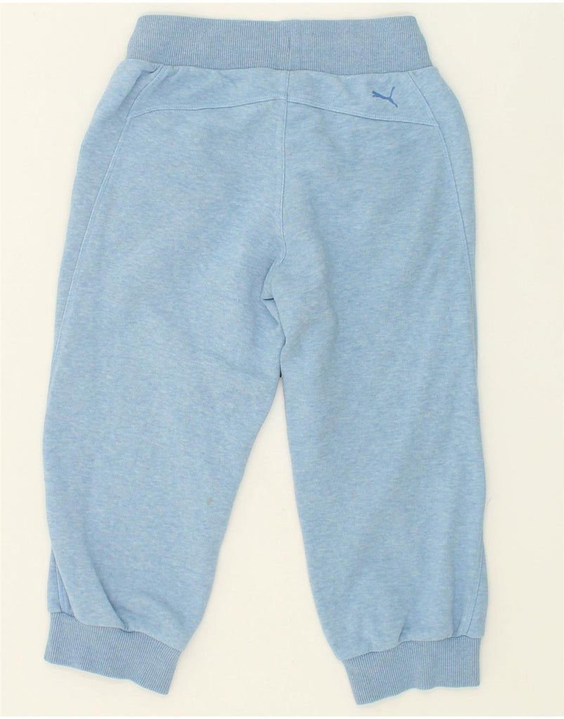 PUMA Womens Capri Tracksuit Trousers Joggers UK 8 Small Blue Cotton | Vintage Puma | Thrift | Second-Hand Puma | Used Clothing | Messina Hembry 