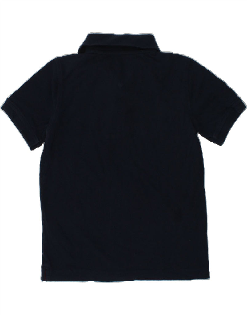 TOMMY HILFIGER Boys Polo Shirt 5-6 Years Small Navy Blue Cotton | Vintage Tommy Hilfiger | Thrift | Second-Hand Tommy Hilfiger | Used Clothing | Messina Hembry 