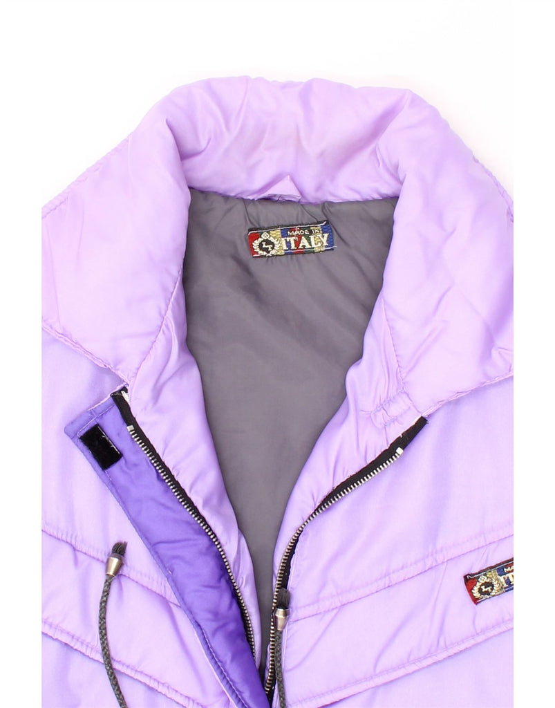 VINTAGE Womens Padded Coat UK 18 XL Purple Vintage Vintage and Second-Hand Vintage from Messina Hembry 
