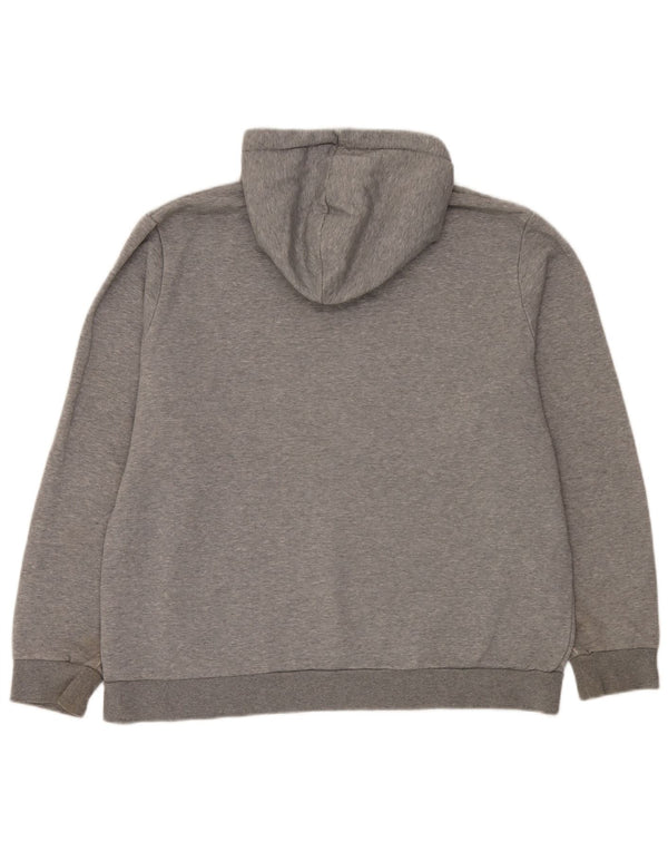 Puma Mens Graphic Hoodie Jumper XL Grey Cotton