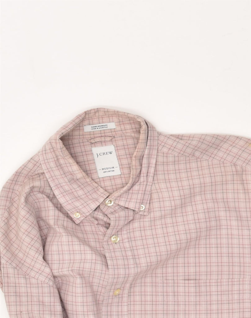 J. CREW Mens Shirt Medium Pink Check Cotton | Vintage J. Crew | Thrift | Second-Hand J. Crew | Used Clothing | Messina Hembry 