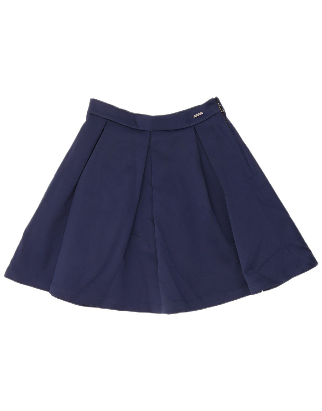 GUESS Womens A-Line Skirt W28 Medium Navy Blue Polyester