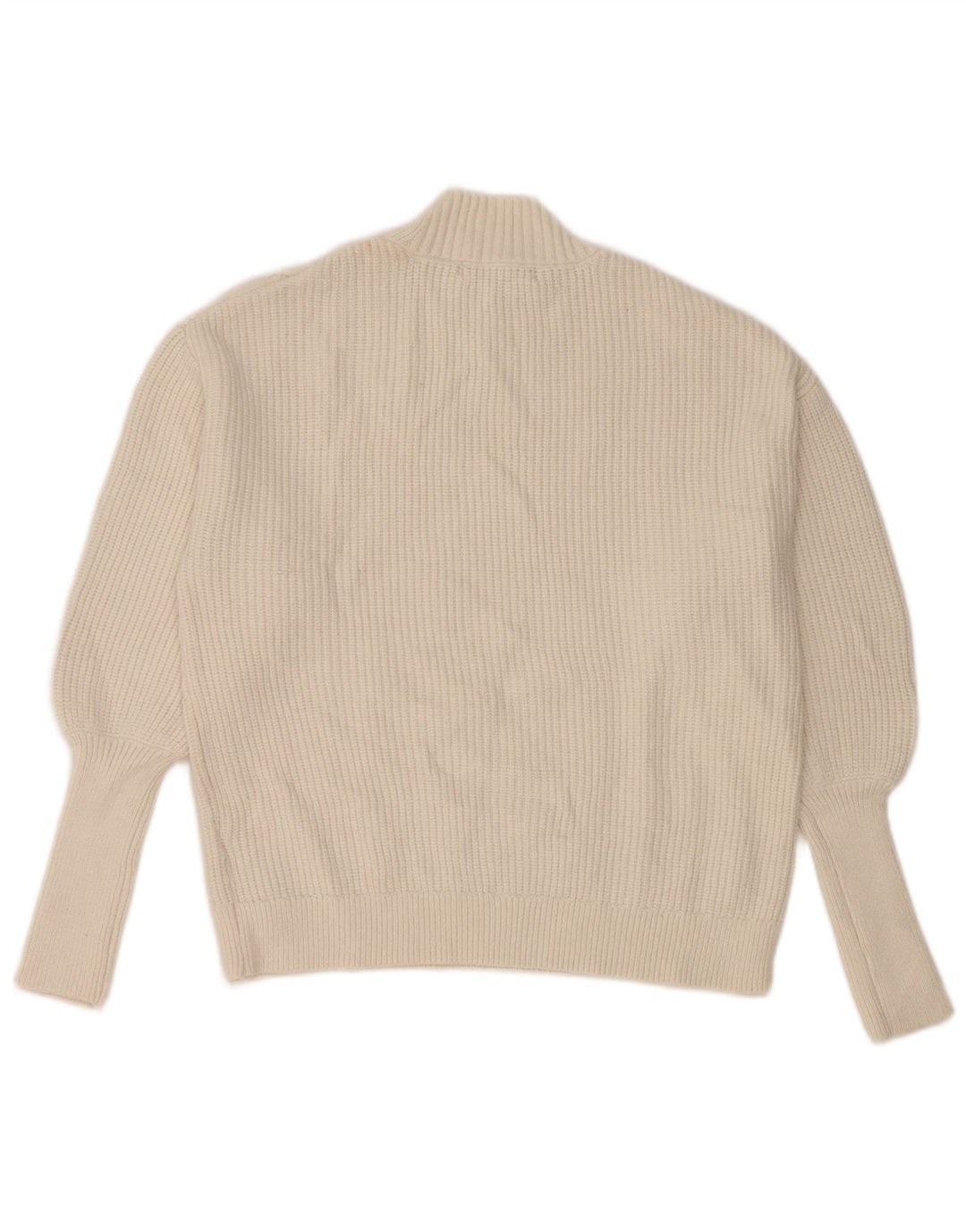 Marks & Spencer Womens Turtle Neck Jumper Sweater UK 14 Medium White