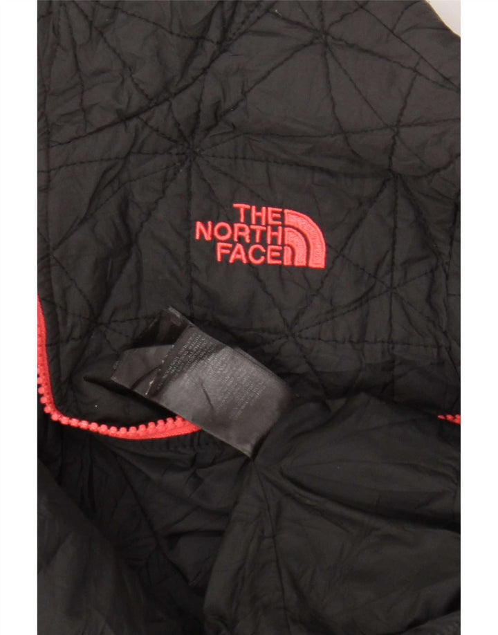 The North Face Womens Quilted Jacket UK 10 Small Grey Polyester