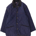AUSTRALIAN L'ALPINA Mens Quilted Jacket IT 50 Large Navy Blue Polyester