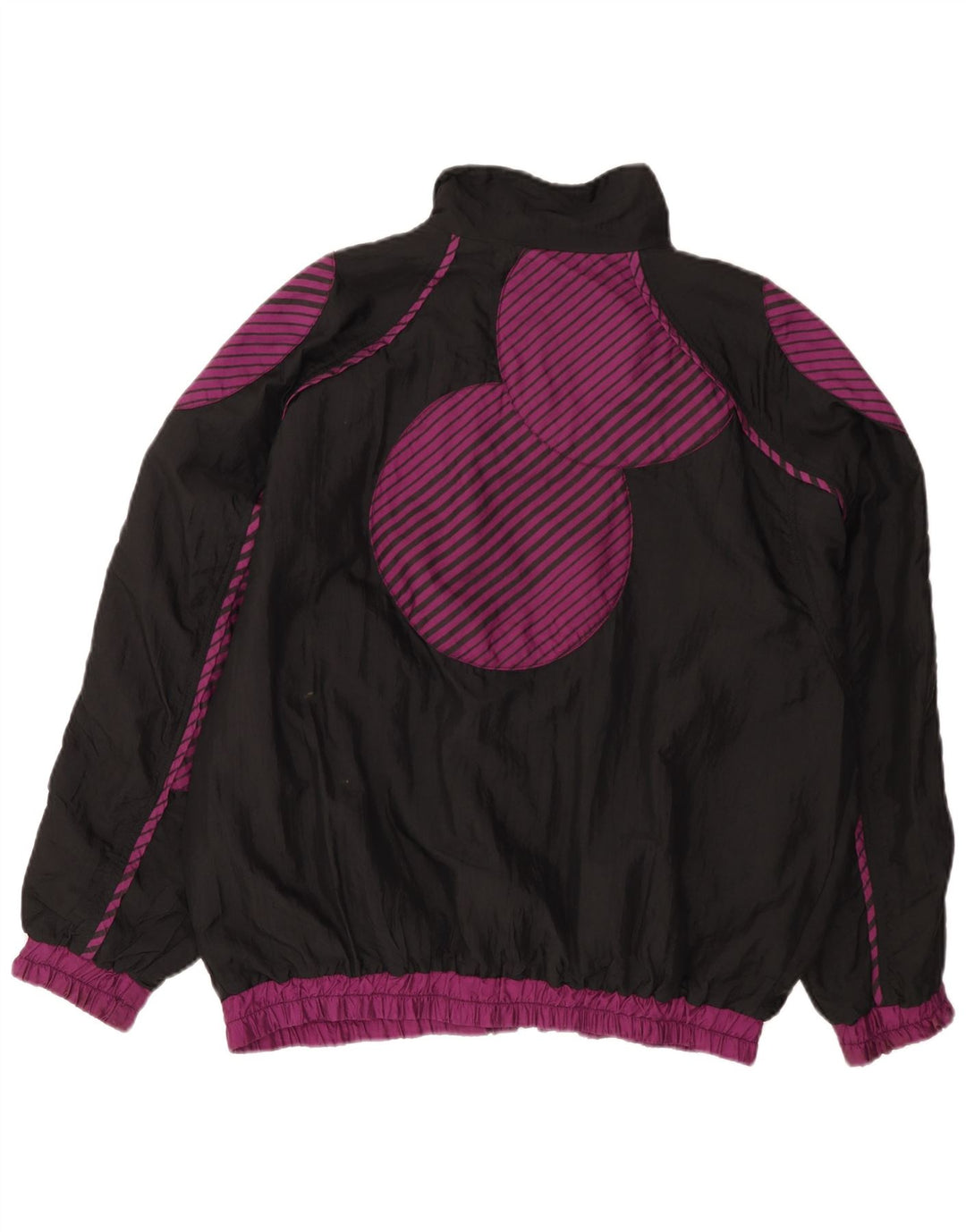 HEAD Womens Oversized Tracksuit Top Jacket UK 18 XL Black Geometric