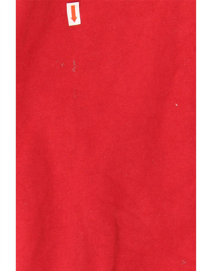 ORVIS Mens Zip Neck Sweatshirt Jumper Small Red Cotton