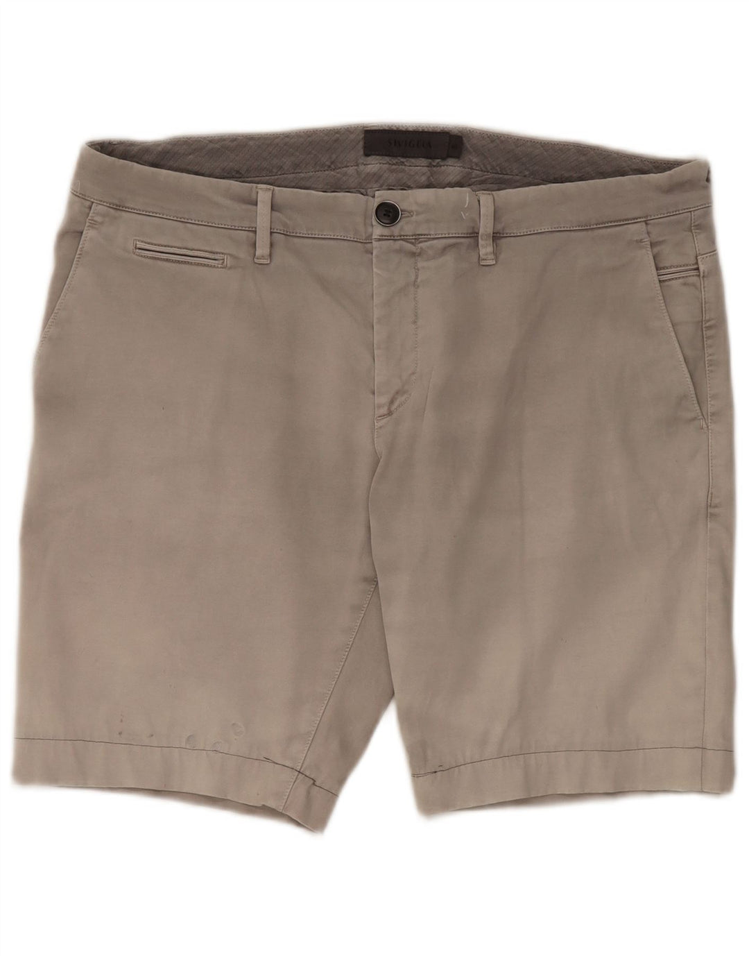 SIVIGLIA Mens Chino Shorts W40 XL Grey Cotton