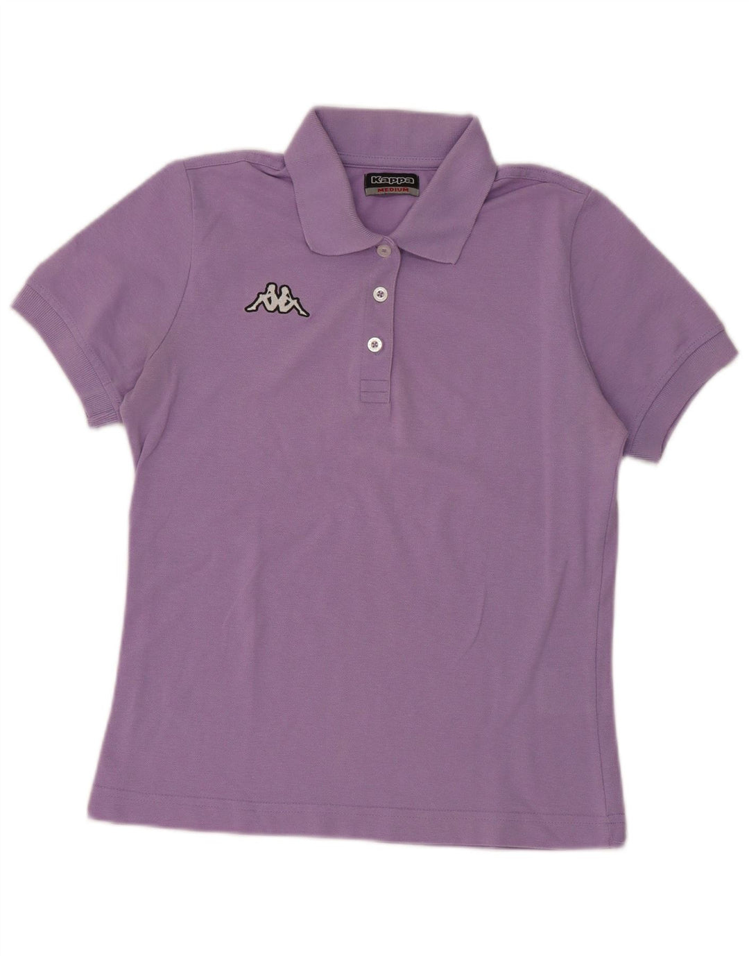 Kappa Womens Polo Shirt UK 12 Medium Purple Cotton