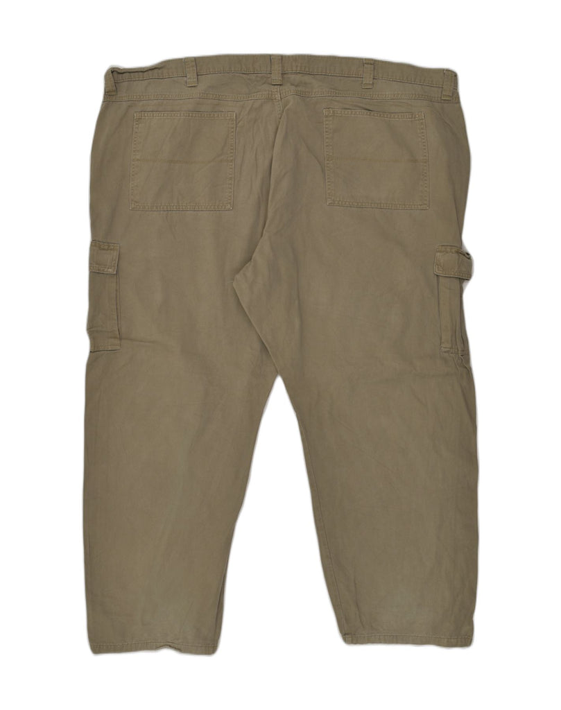 WRANGLER Mens Straight Cargo Trousers W50 L30 Grey Cotton | Vintage Wrangler | Thrift | Second-Hand Wrangler | Used Clothing | Messina Hembry 