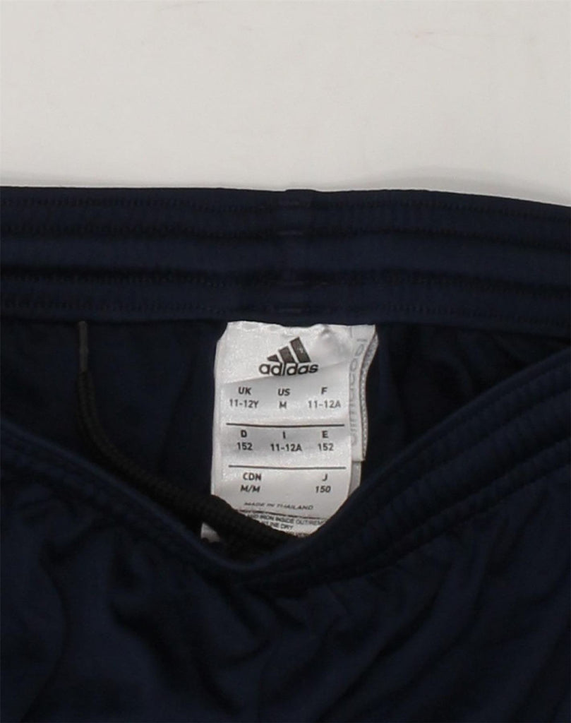 ADIDAS Boys Climalite Sport Shorts 11-12 Years Medium  Navy Blue Polyester | Vintage Adidas | Thrift | Second-Hand Adidas | Used Clothing | Messina Hembry 