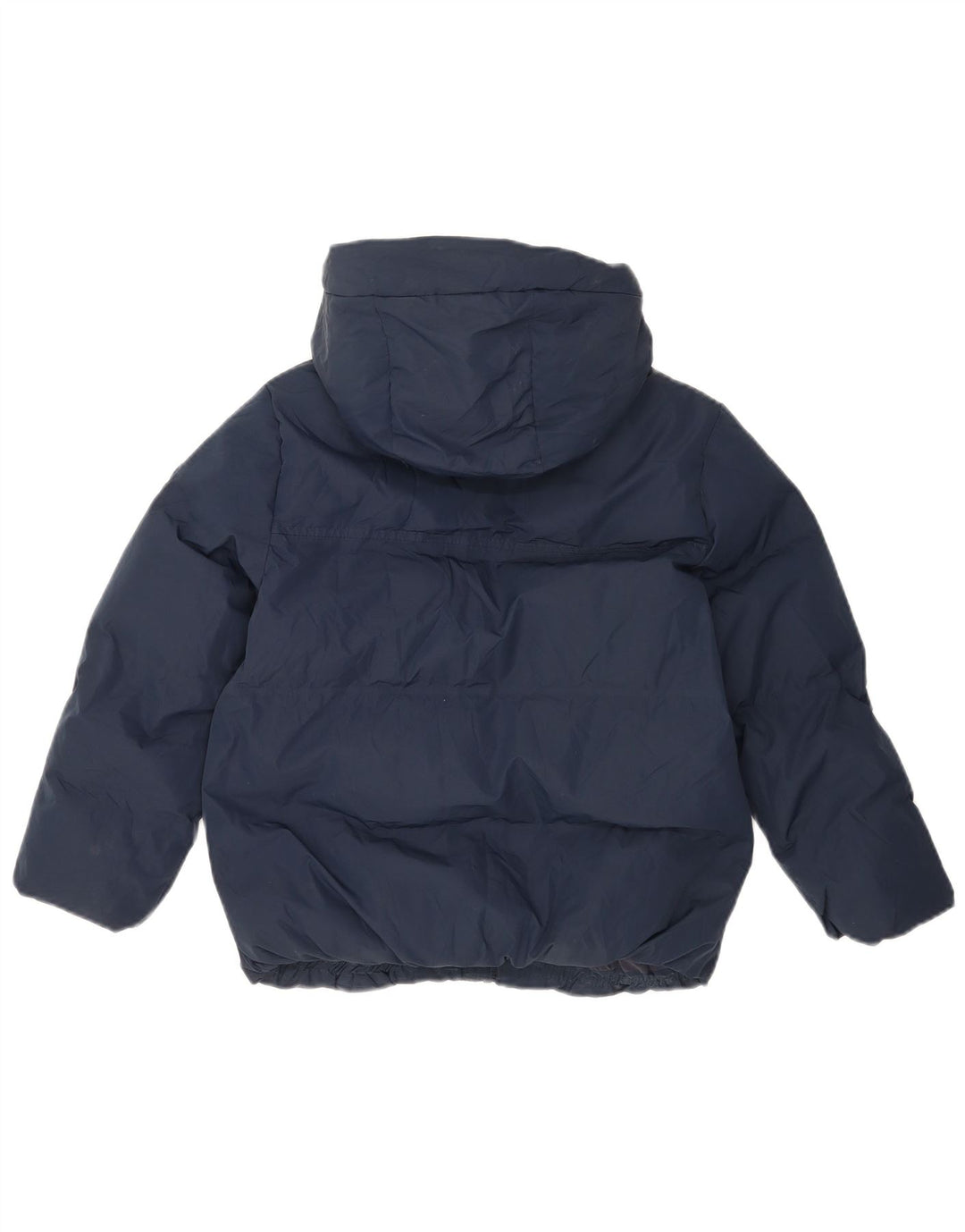 Zara Girls Hooded Padded Jacket 8-9 Years Navy Blue Polyester