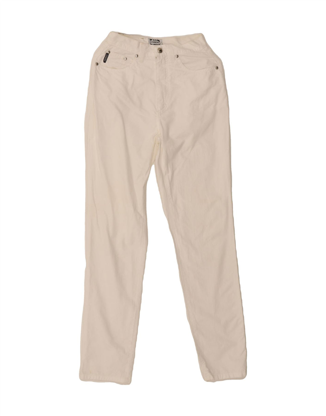 ICEBERG Womens Slim Jeans W23 L30 White Cotton Vintage Iceberg and Second-Hand Iceberg from Messina Hembry 