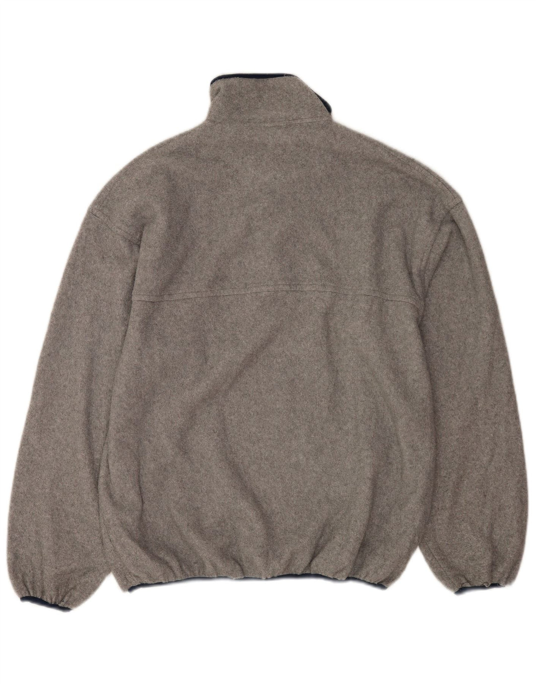 Reebok Mens Button Neck Fleece Jumper XL Grey Polyester