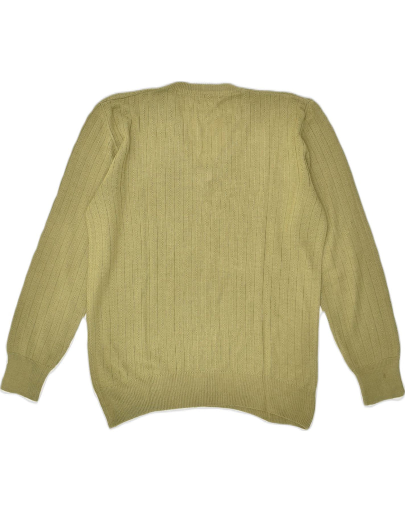 VINTAGE Womens V-Neck Jumper Sweater UK 18 XL Khaki | Vintage Vintage | Thrift | Second-Hand Vintage | Used Clothing | Messina Hembry 