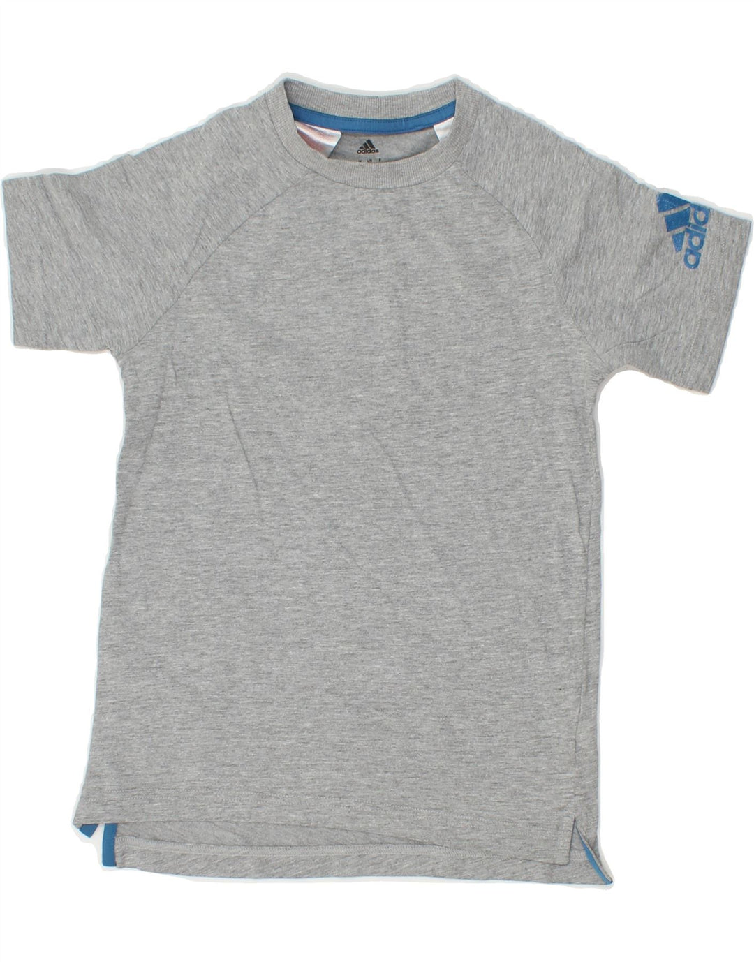ADIDAS Boys T-Shirt Top 9-10 Years Grey Cotton Vintage Adidas and Second-Hand Adidas from Messina Hembry 
