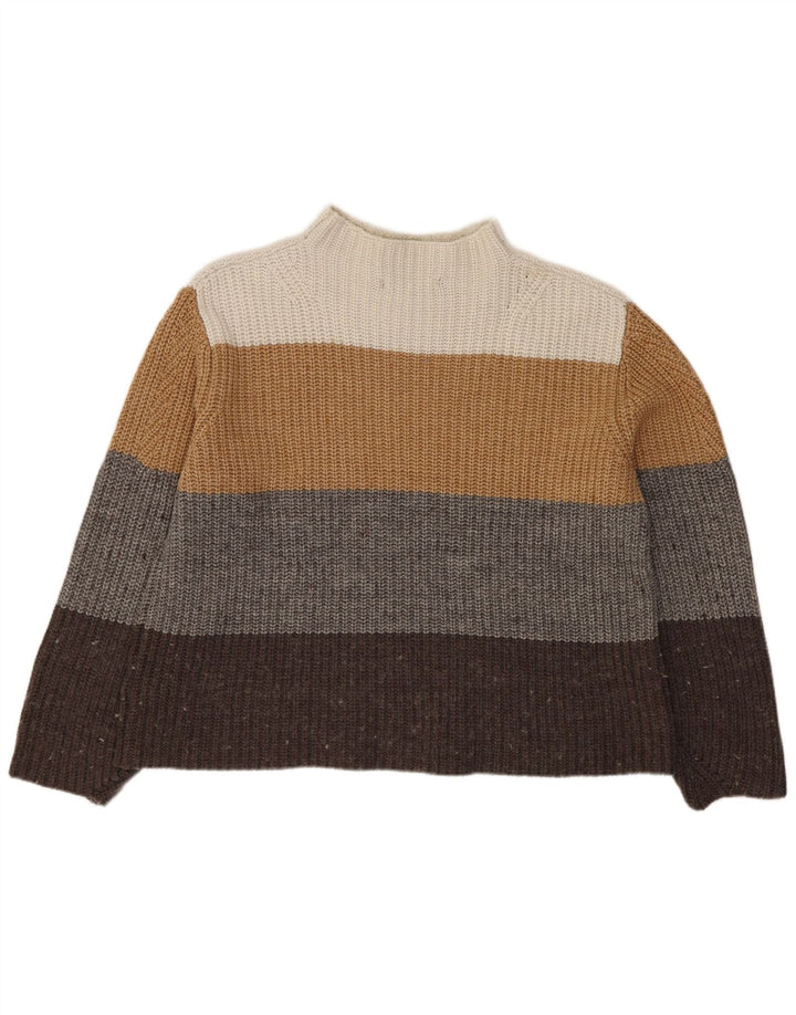 Marks & Spencer Womens Turtle Neck Jumper Sweater UK 16 Large Multicoloured