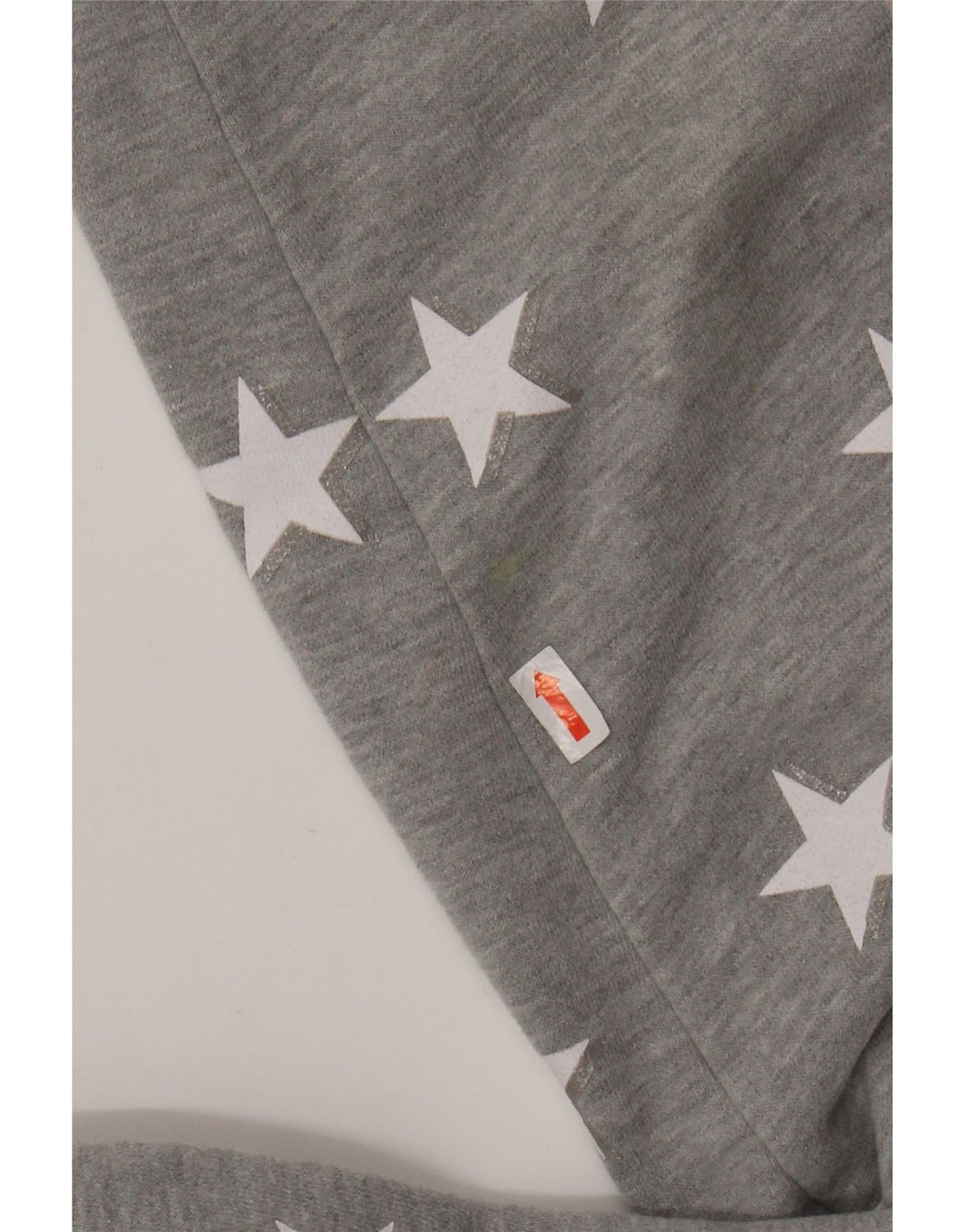 SUPERDRY Womens Abstract Pattern Zip Hoodie Sweater UK 14 Large Grey