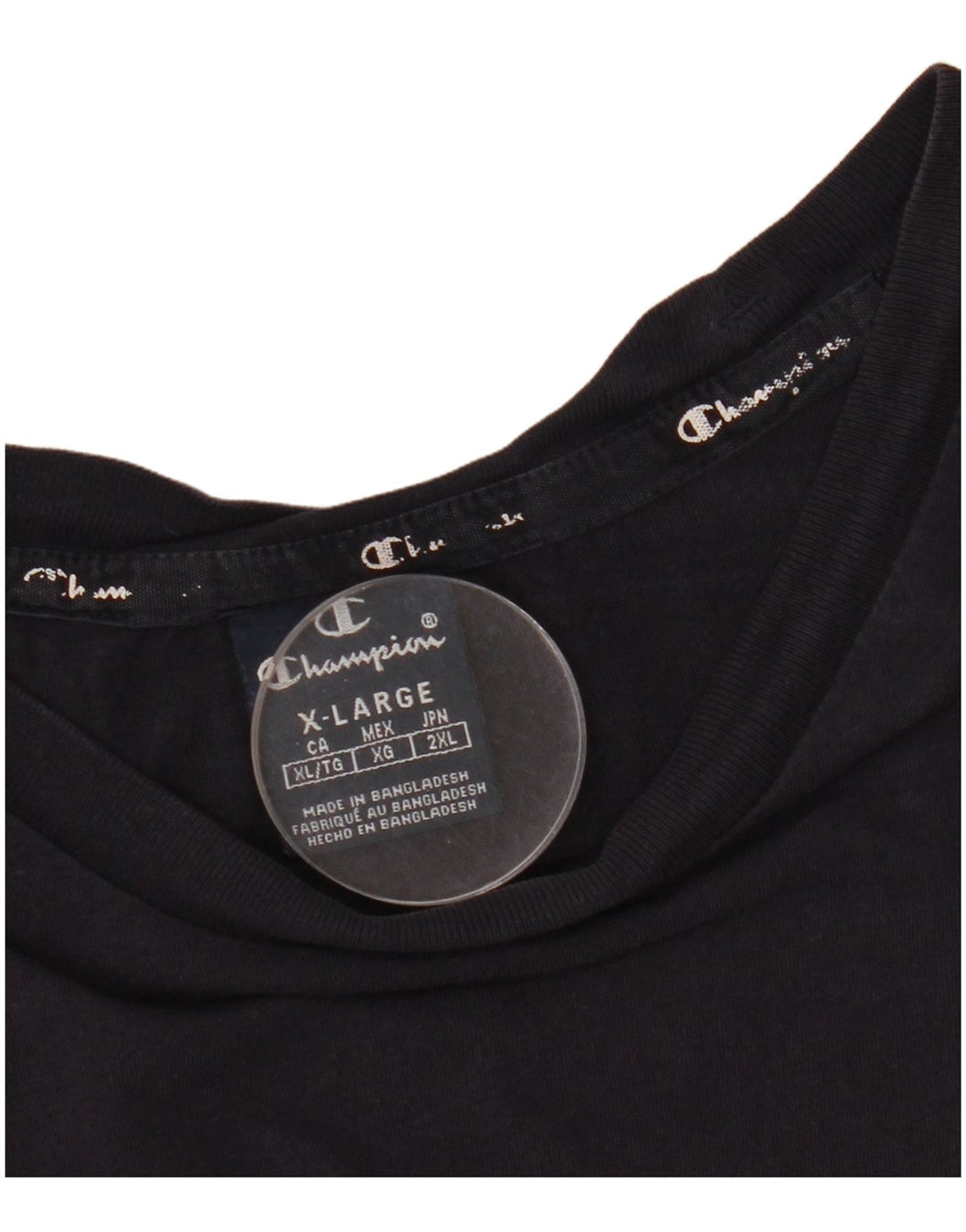 Champion Mens Graphic T-Shirt Top XL Navy Blue