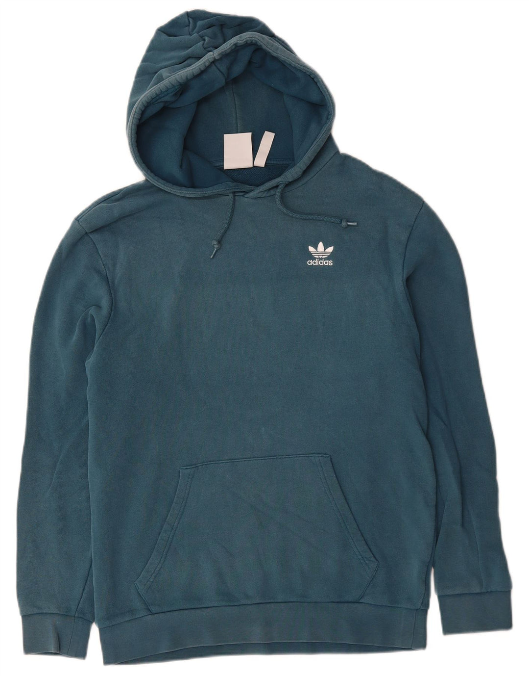 Adidas Mens Hoodie Jumper Small Blue Cotton