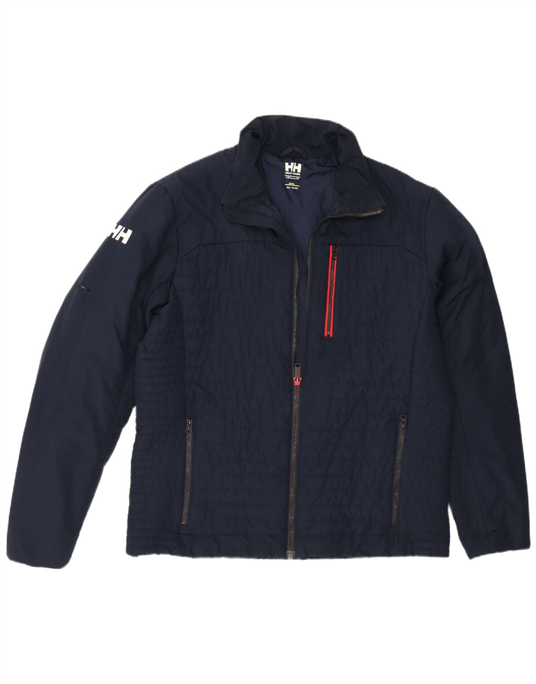 Helly Hansen Mens Bomber Jacket UK 44 2XL Navy Blue Polyester